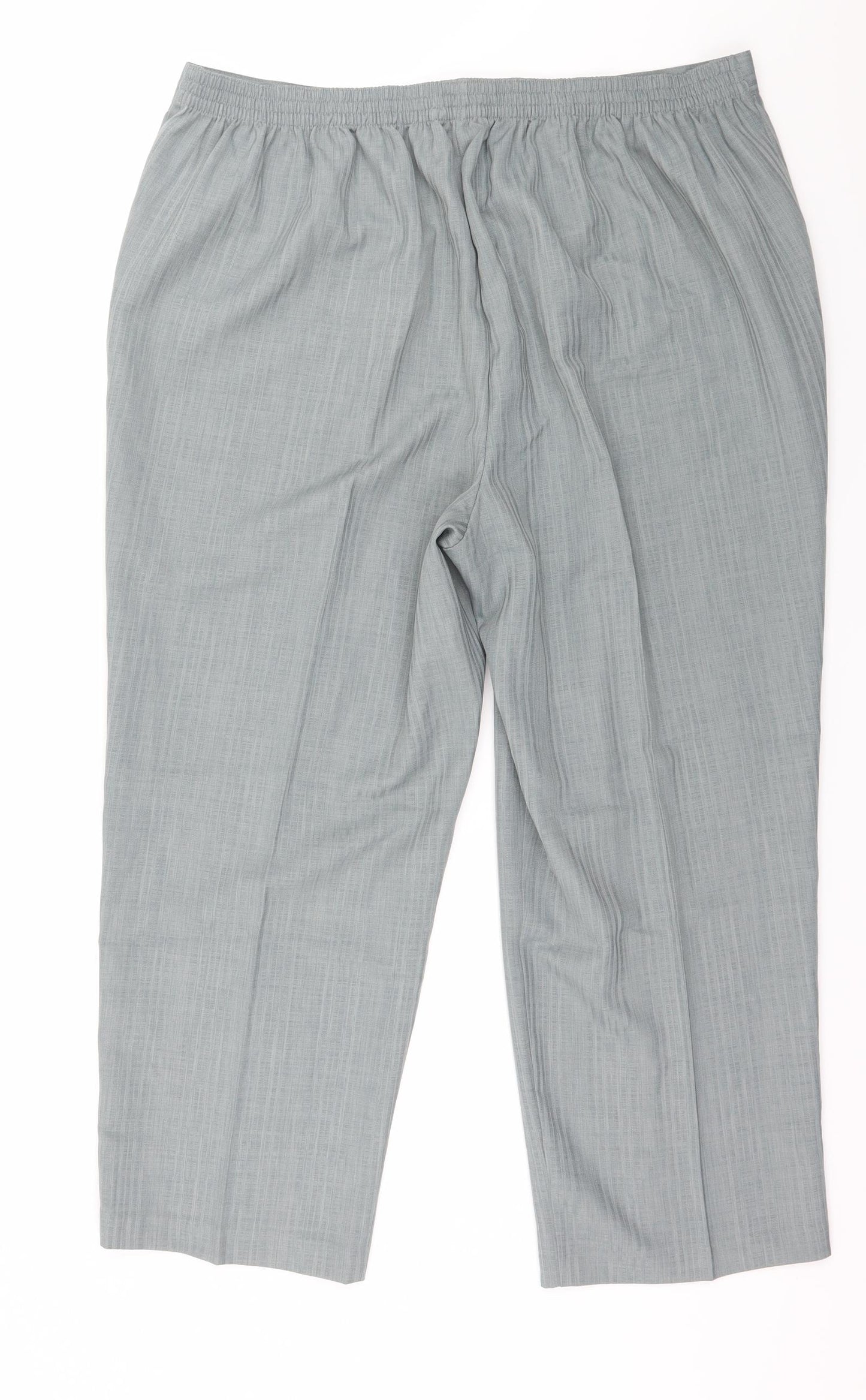 Bonmarché Womens Grey Striped  Trousers  Size 18 L24 in