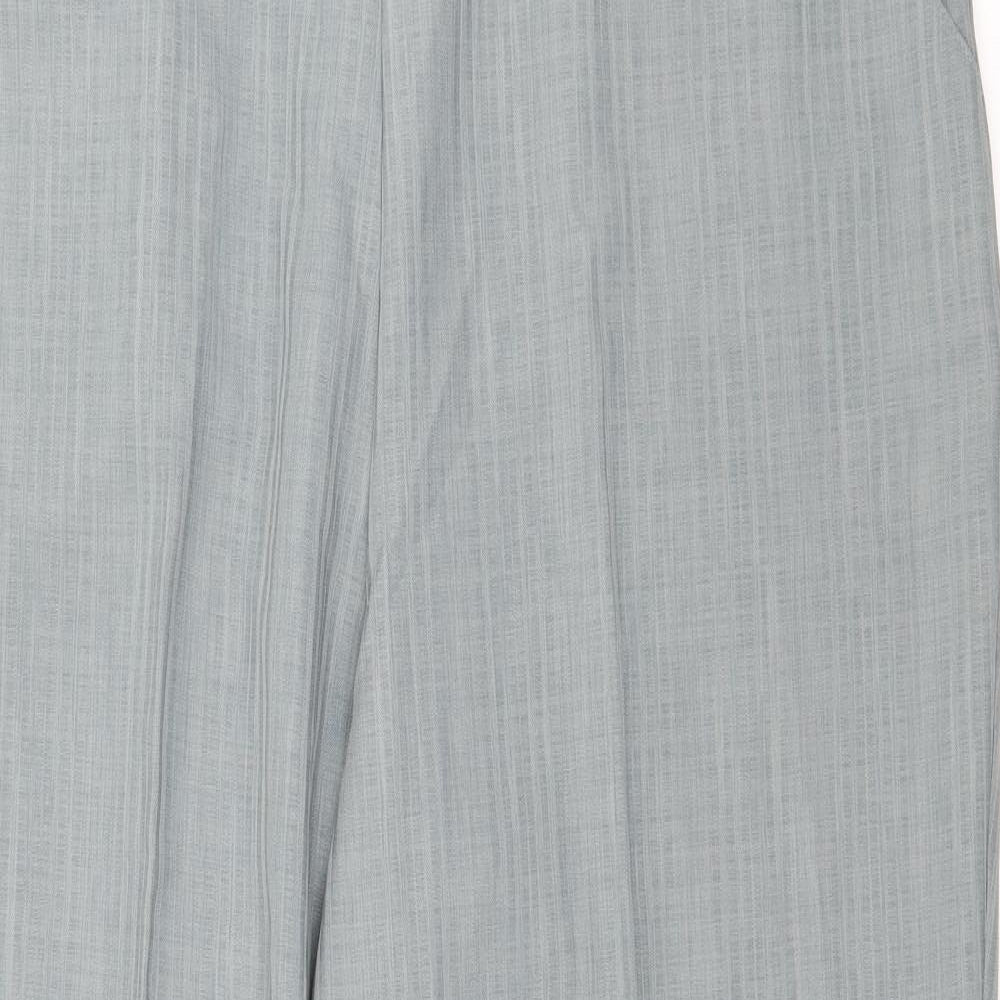 Bonmarché Womens Grey Striped  Trousers  Size 18 L24 in