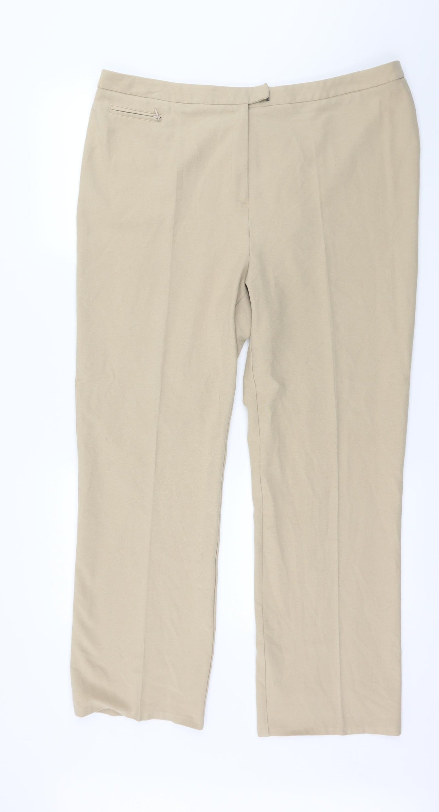 Preworn Womens Beige   Trousers  Size 38 in L28 in