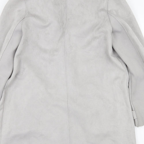 River Island Womens Grey  Velour Jacket  Size 16