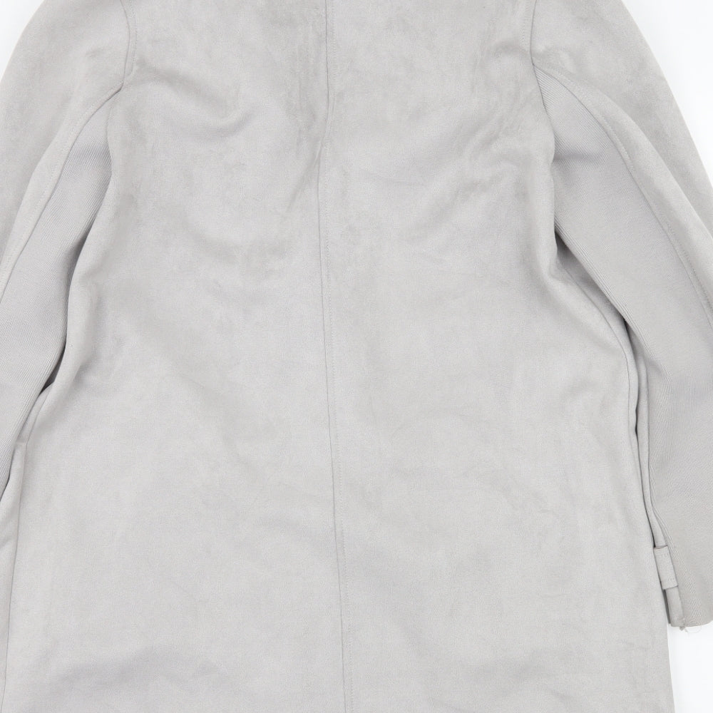 River Island Womens Grey  Velour Jacket  Size 16