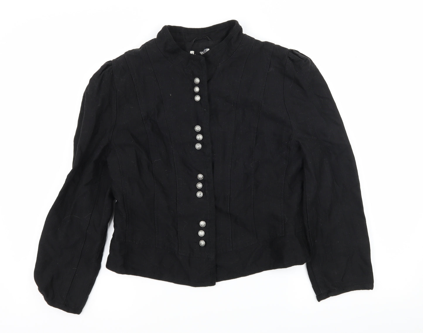 Preworn Womens Black   Military Jacket Jacket Size 12