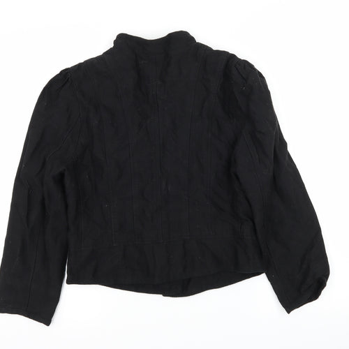 Preworn Womens Black   Military Jacket Jacket Size 12