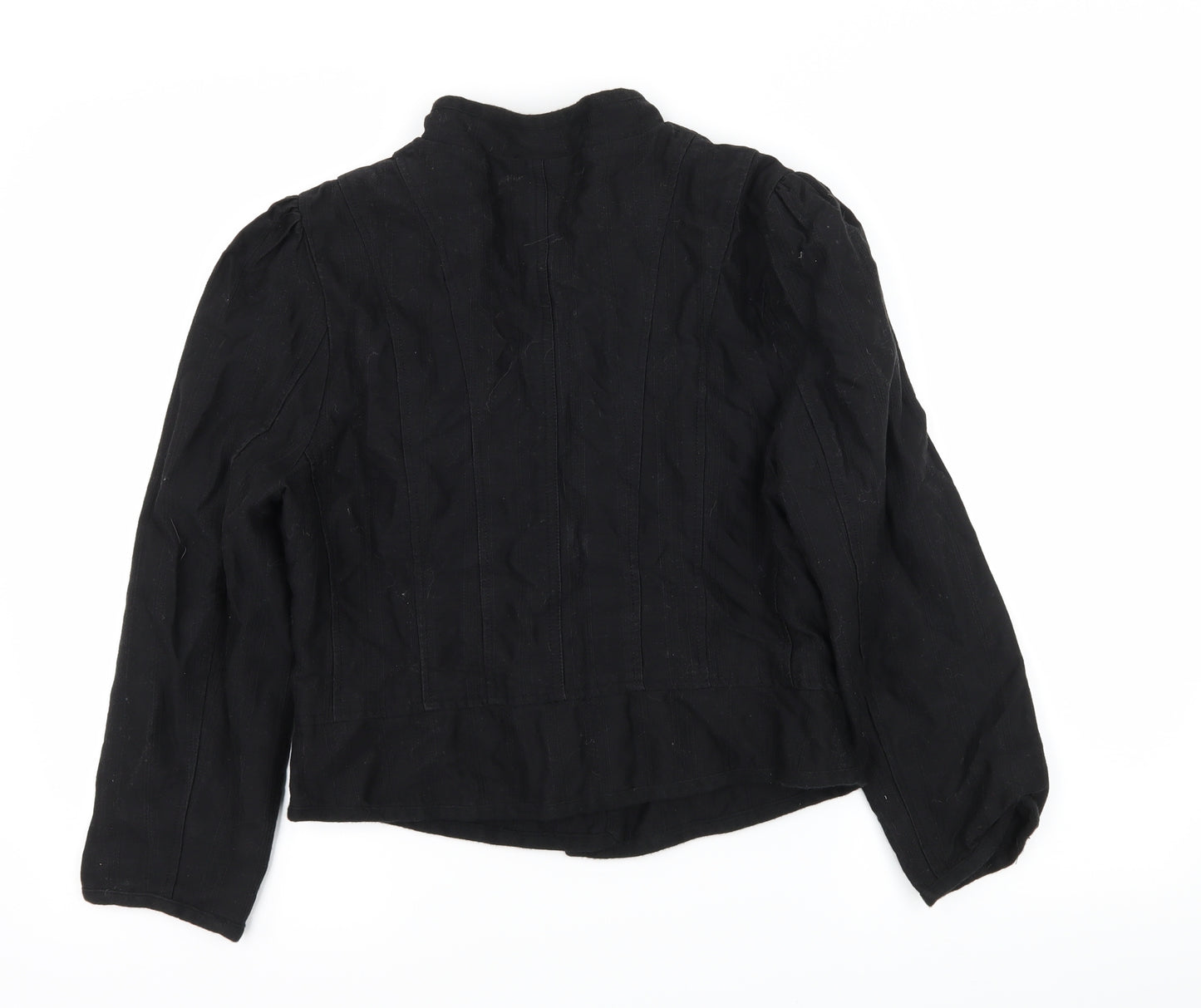 Preworn Womens Black   Military Jacket Jacket Size 12