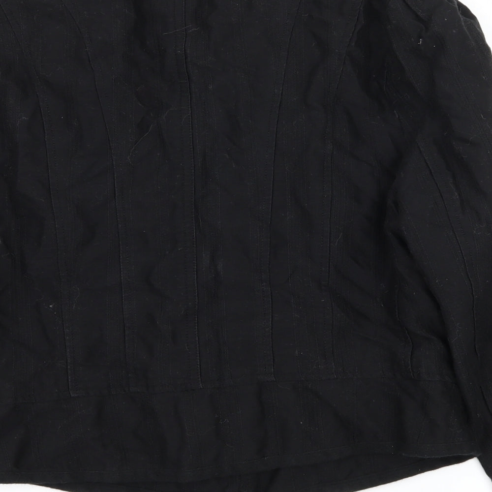 Preworn Womens Black   Military Jacket Jacket Size 12