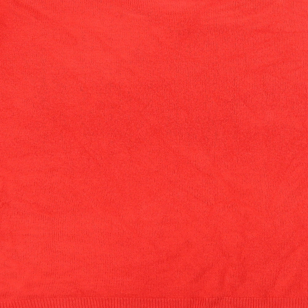 Marks and Spencer Womens Red  Knit Pullover Jumper Size 16
