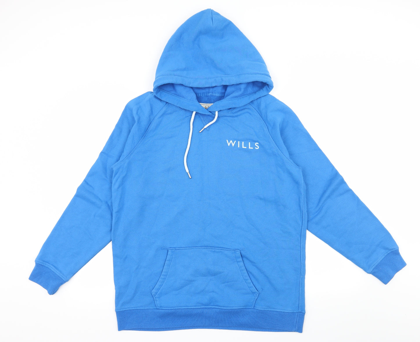 Jack Wills Womens Blue  Jersey Pullover Hoodie Size 14