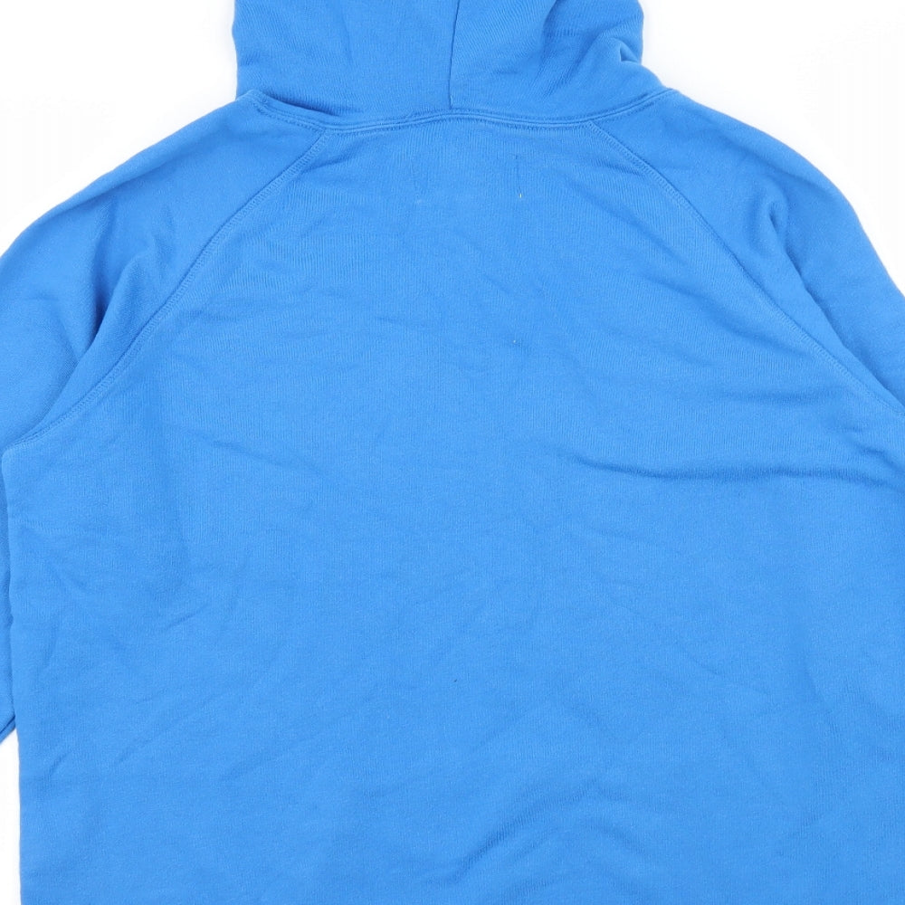 Jack Wills Womens Blue  Jersey Pullover Hoodie Size 14