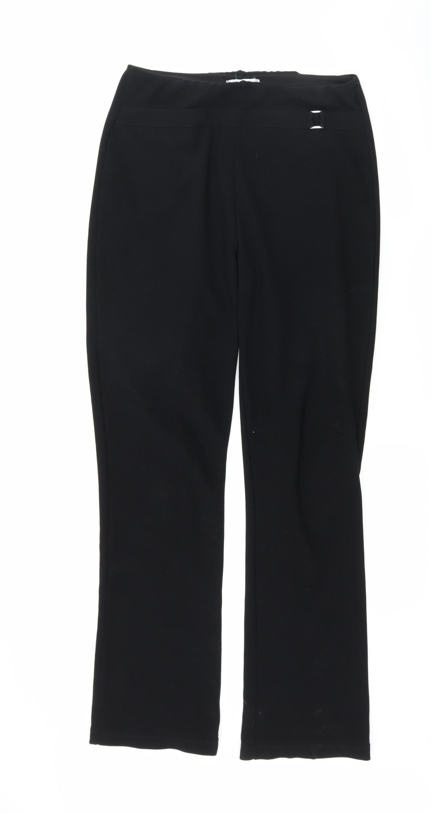 Blue Mist Womens Black   Trousers  Size 10 L29 in