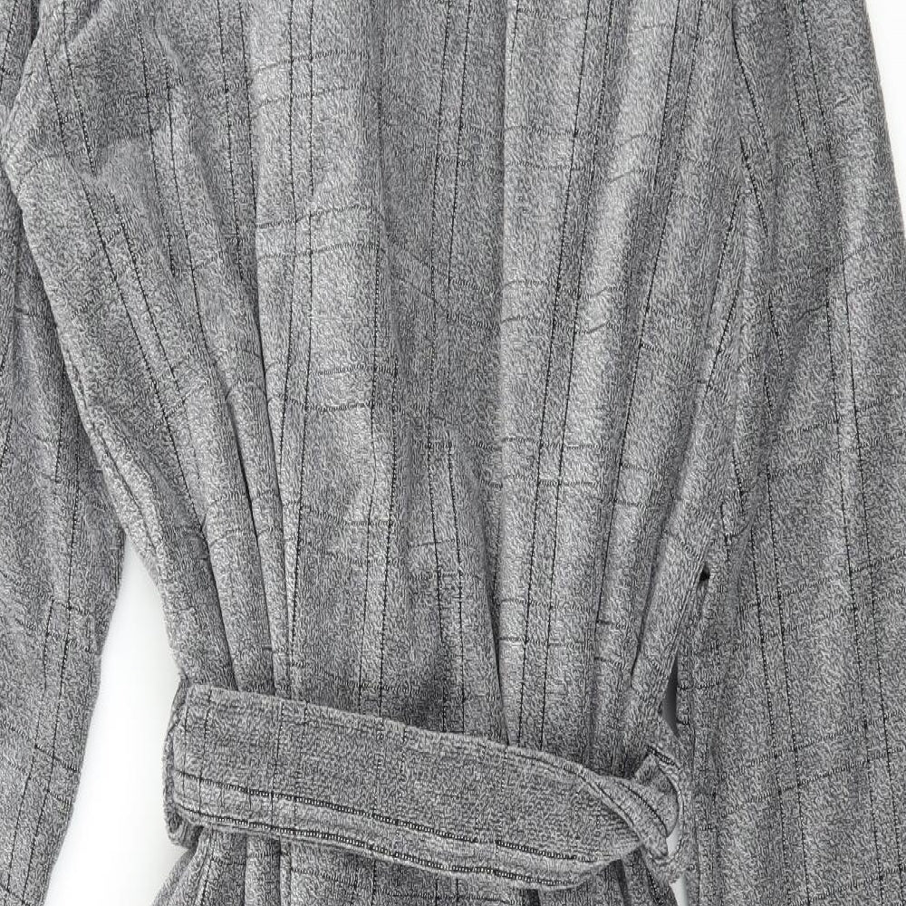 NEXT Mens Grey Check   Robe Size S