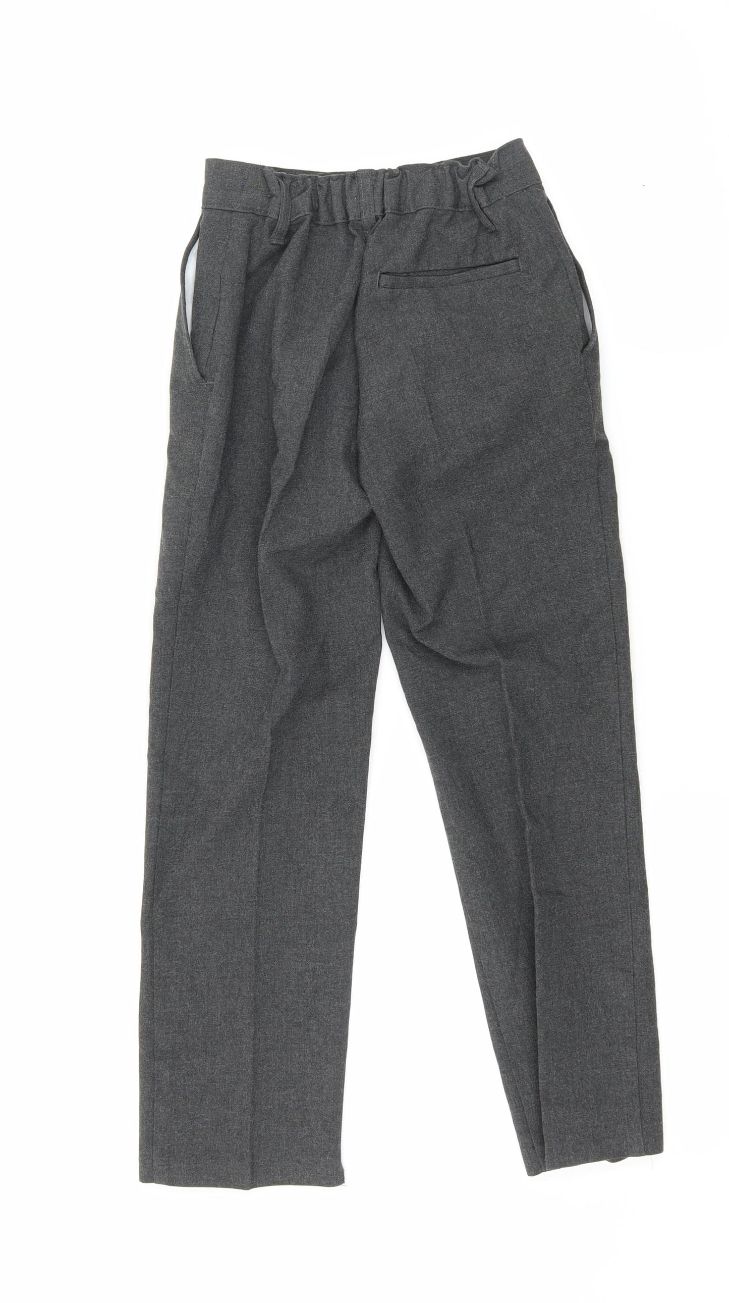 Marks and Spencer Boys Grey    Trousers Size 7-8 Years