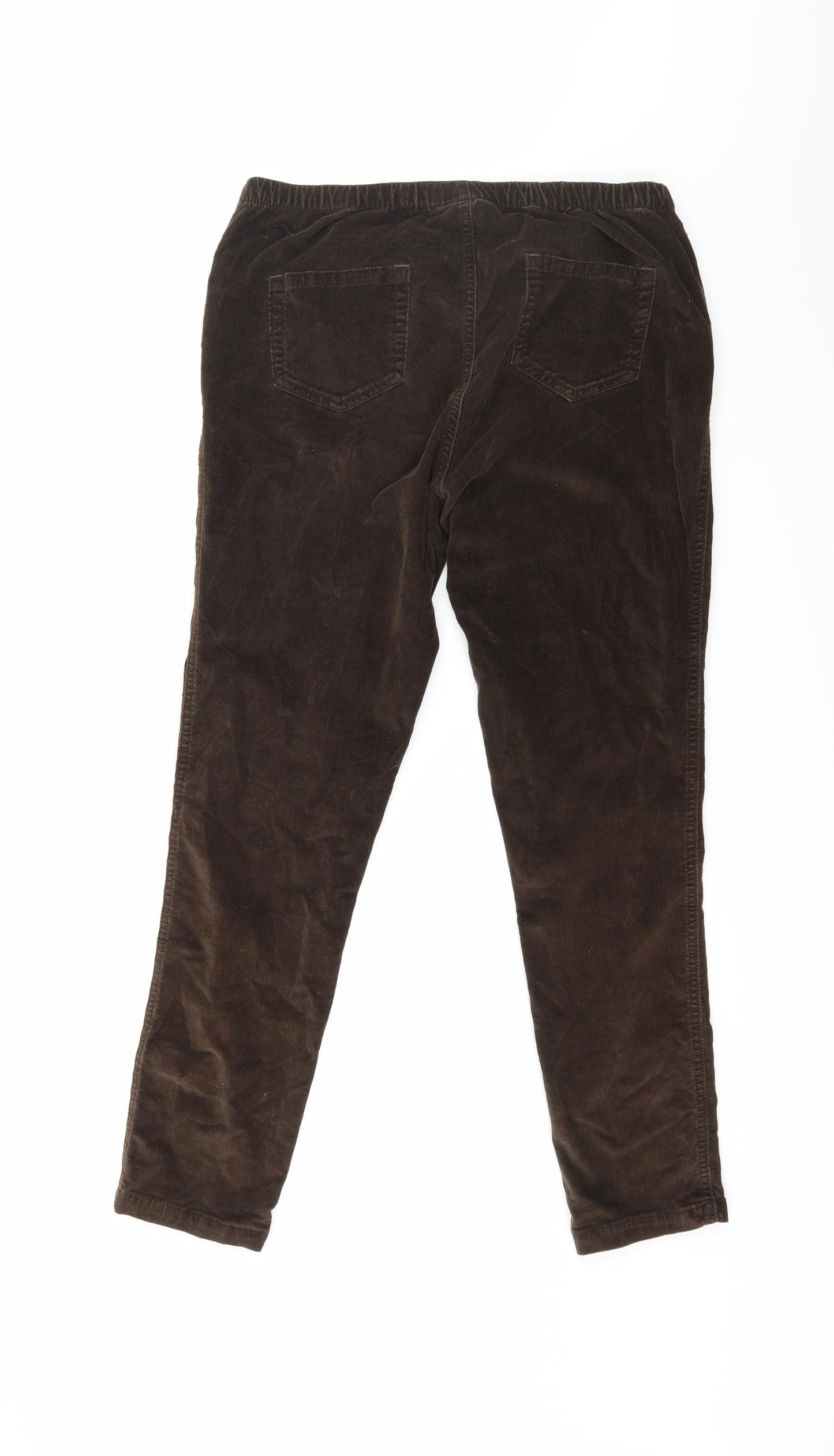 BHS Womens Brown  Corduroy Trousers  Size 14 L27 in