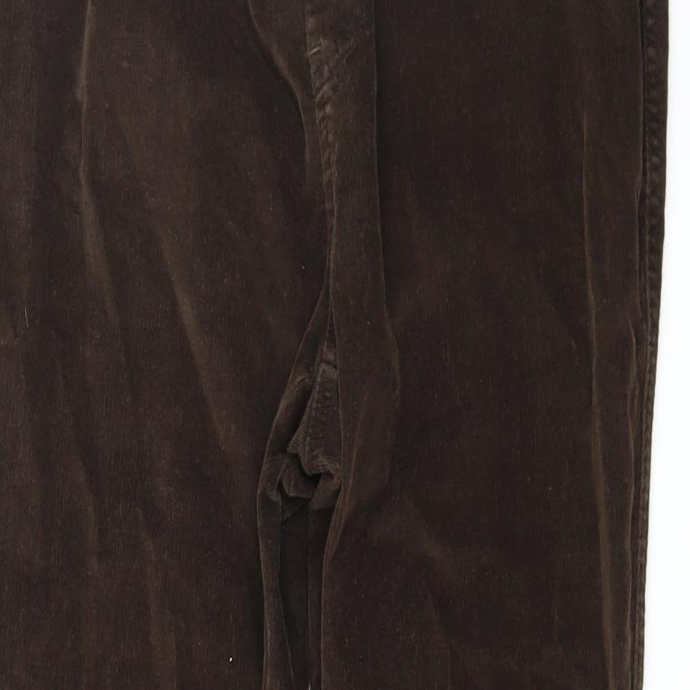 BHS Womens Brown  Corduroy Trousers  Size 14 L27 in