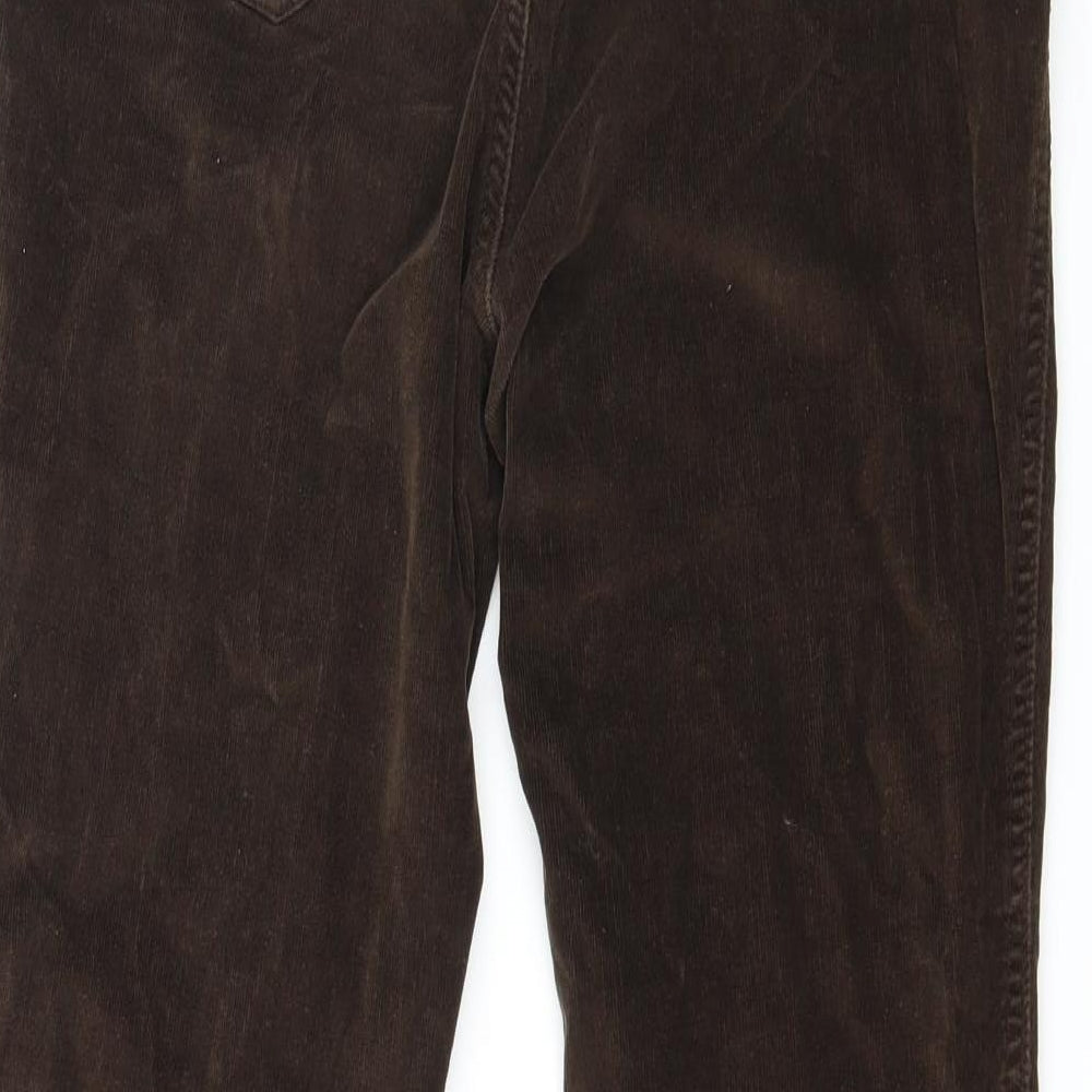 BHS Womens Brown  Corduroy Trousers  Size 14 L27 in
