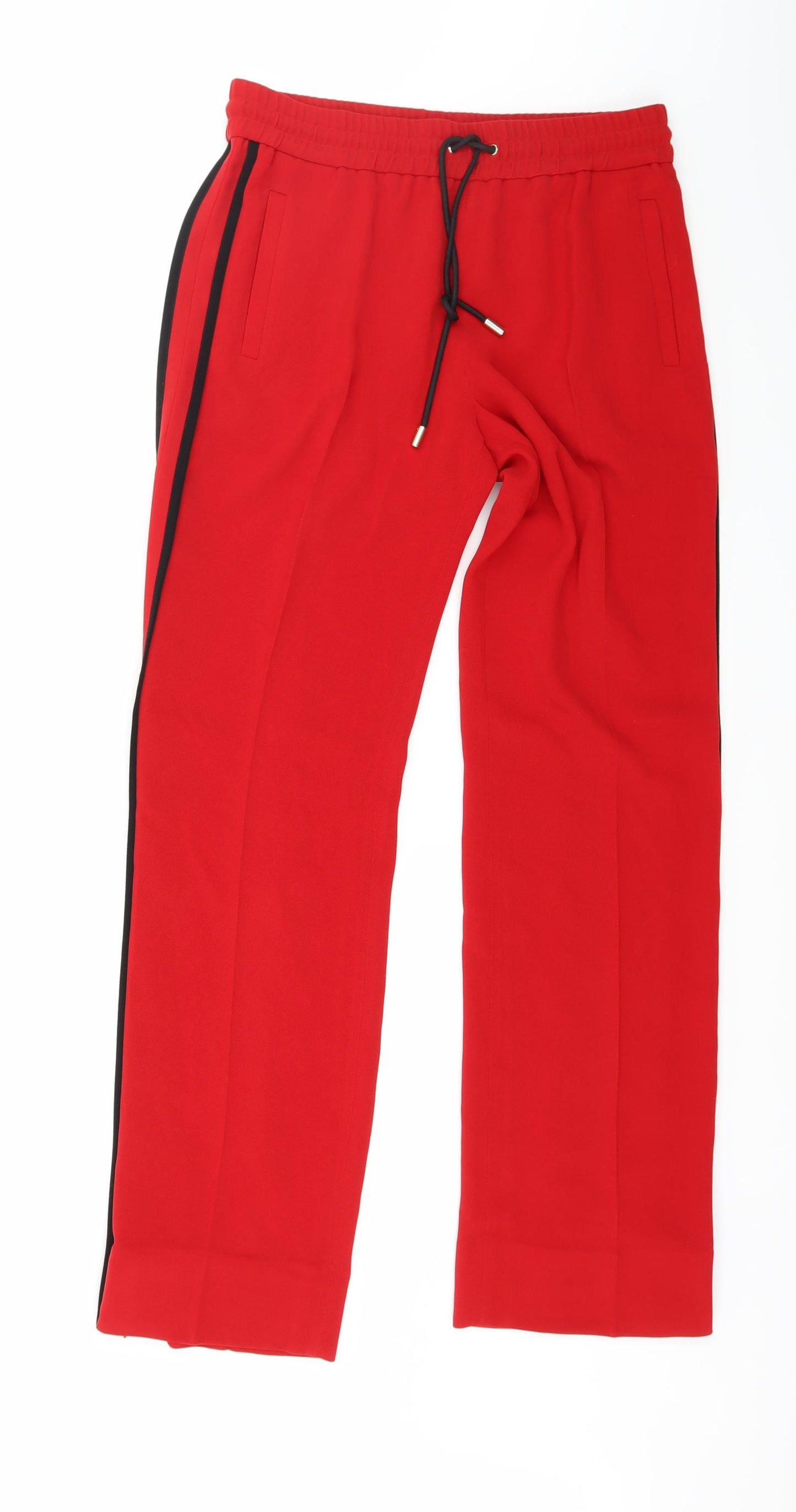 Me And Em Womens Red Striped  Trousers  Size 30 in L30 in
