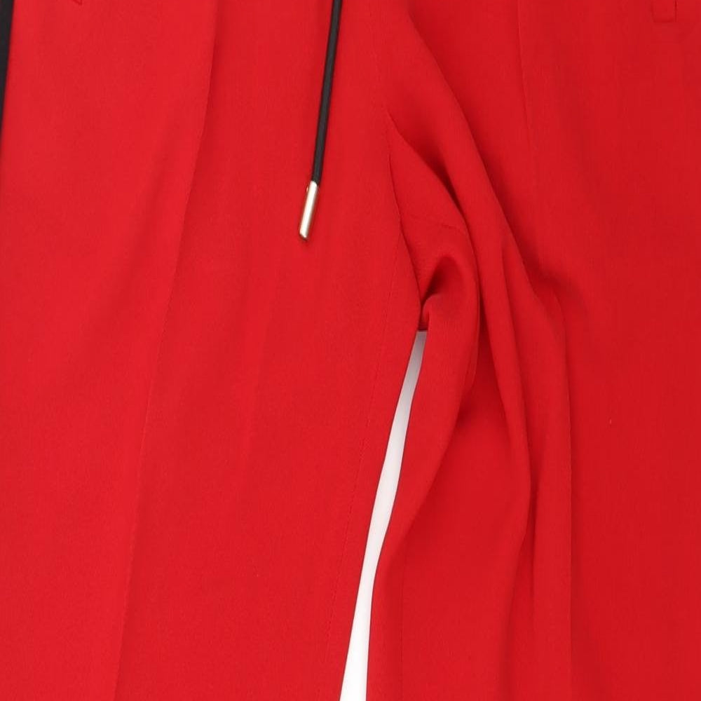 Me And Em Womens Red Striped  Trousers  Size 30 in L30 in