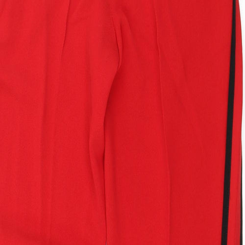 Me And Em Womens Red Striped  Trousers  Size 30 in L30 in