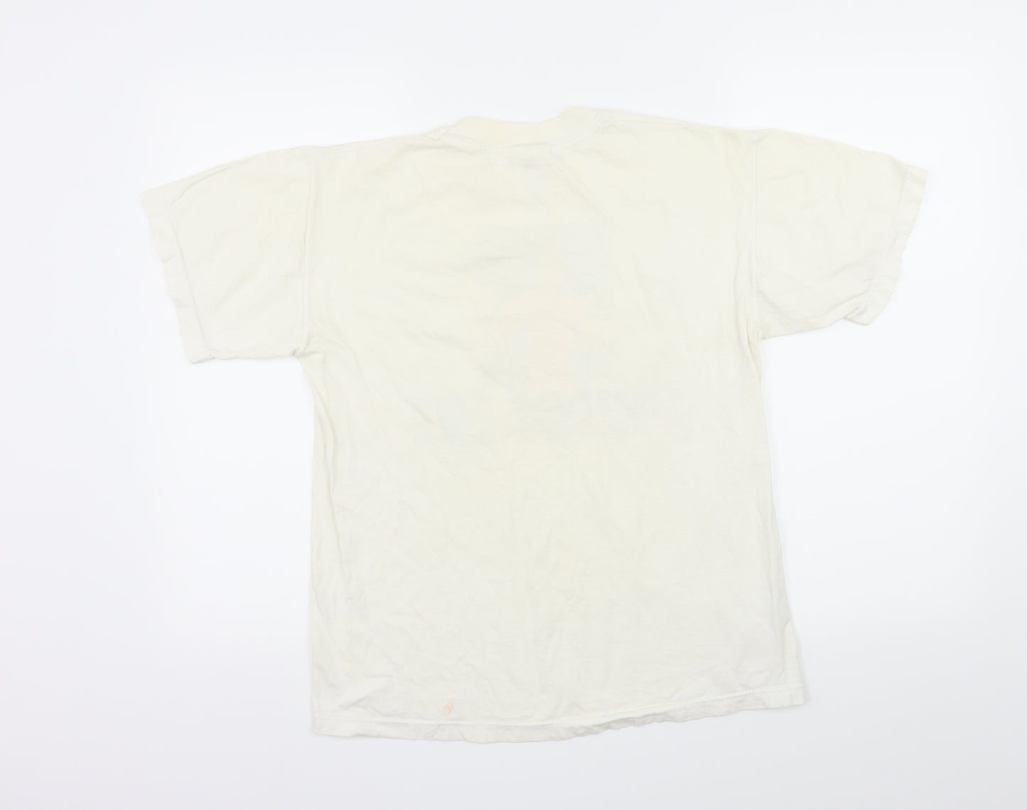Hanes Mens Ivory  Jersey  T-Shirt Size M  - Bruce Lee