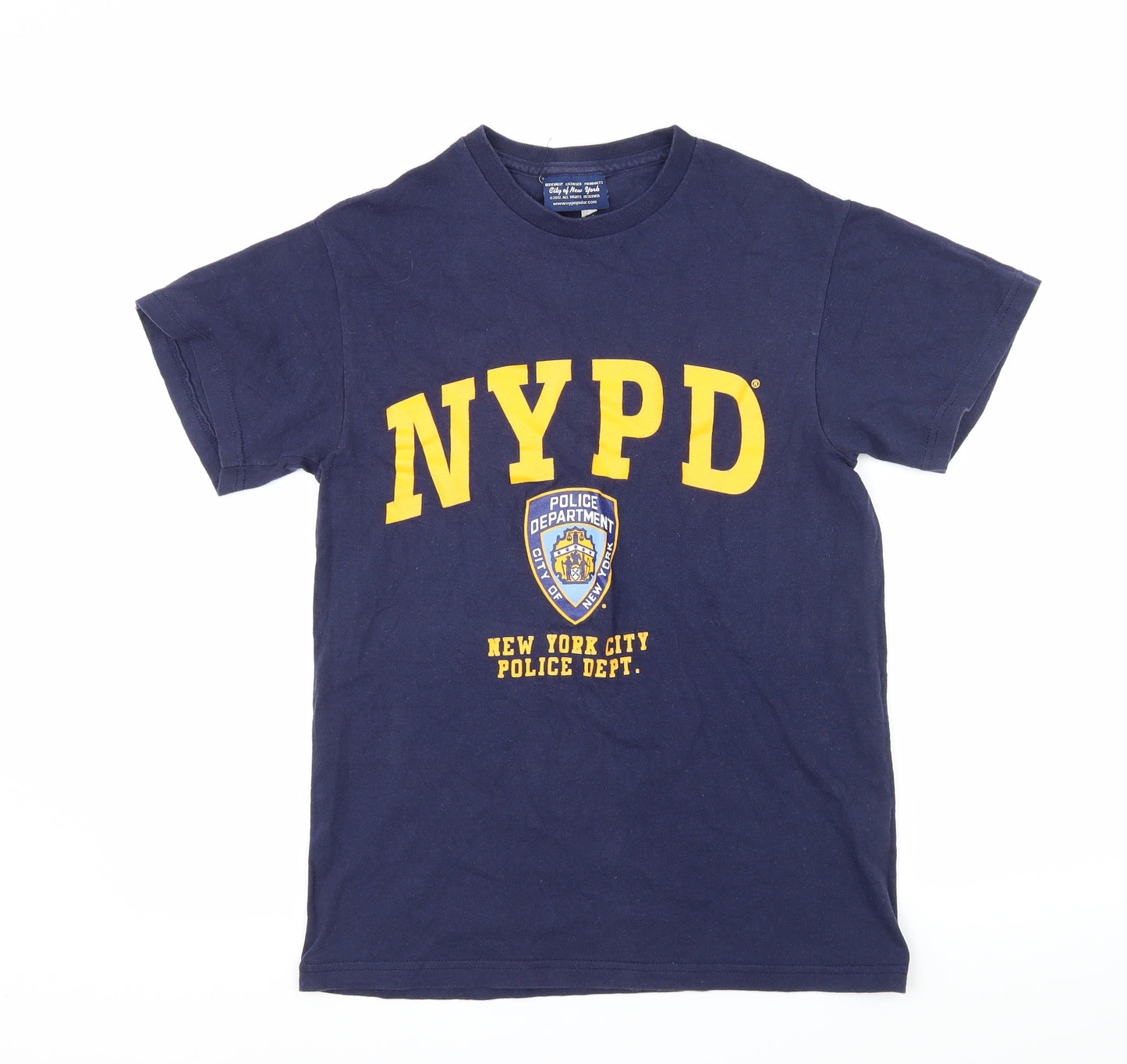 City of New York Mens Blue  Jersey  T-Shirt Size S  - NYPD