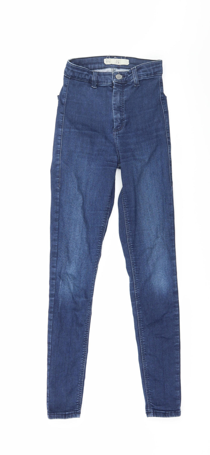 Topshop Womens Blue  Denim Skinny Jeans Size 26 in L32 in