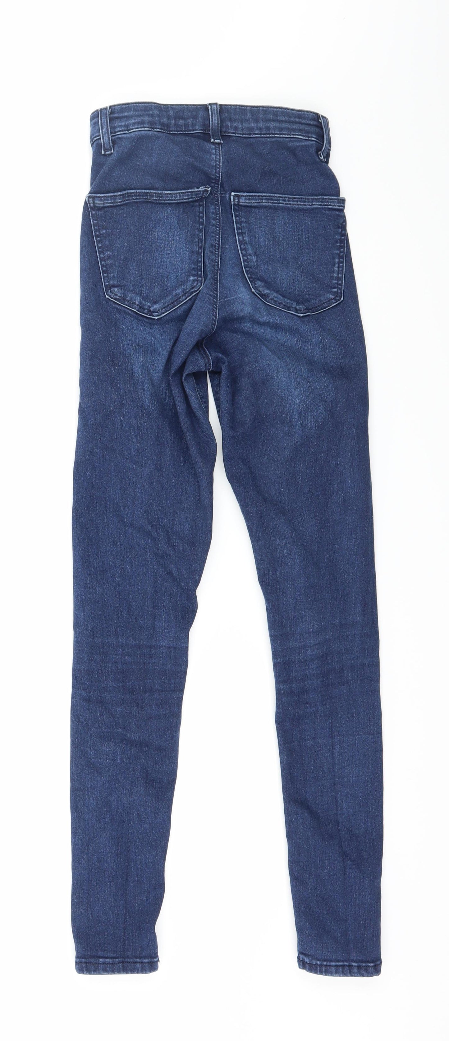 Topshop Womens Blue  Denim Skinny Jeans Size 26 in L32 in