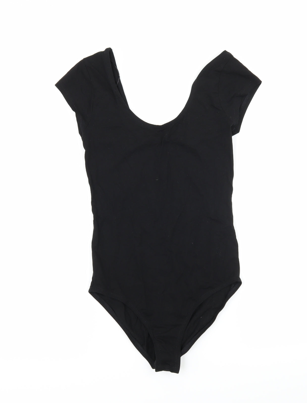 Miss Selfridge Womens Black  Jersey Bodysuit One-Piece Size 10