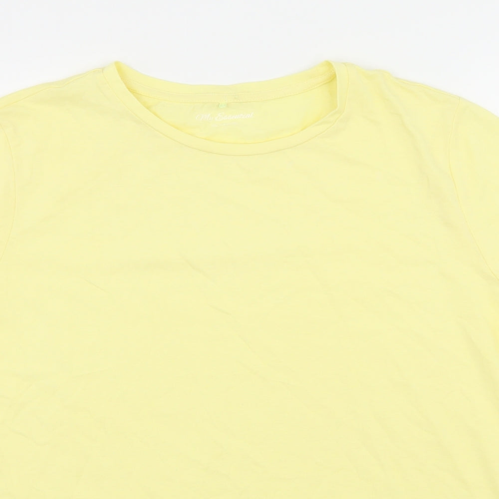 George Womens Yellow  Jersey Basic T-Shirt Size 18