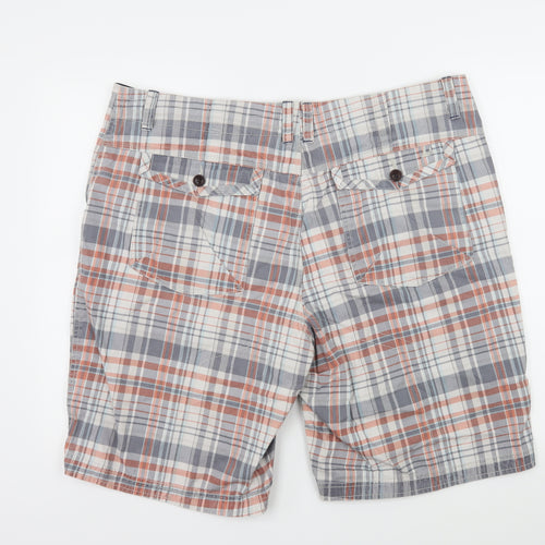 Marks and Spencer Womens Multicoloured Check  Bermuda Shorts Size 42 in