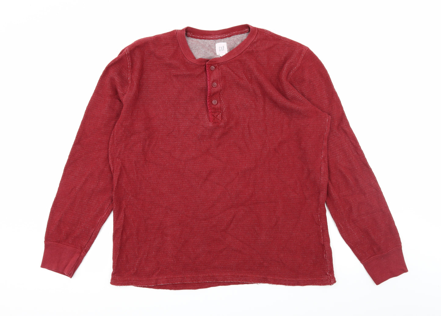 Gap Mens Red  Jersey Pullover Sweatshirt Size L