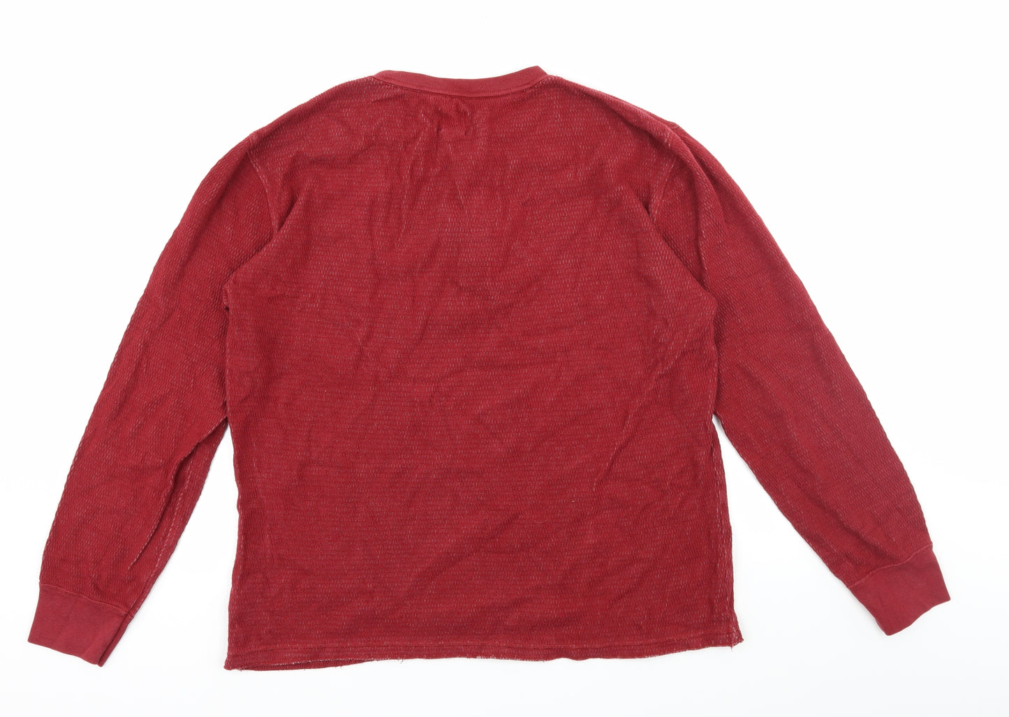 Gap Mens Red  Jersey Pullover Sweatshirt Size L