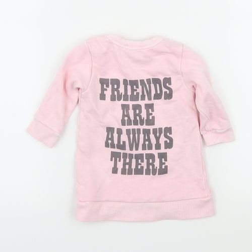 Marc Jacobs Girls Pink  Jersey Pullover Jumper Size 0-3 Months  - Snoopy