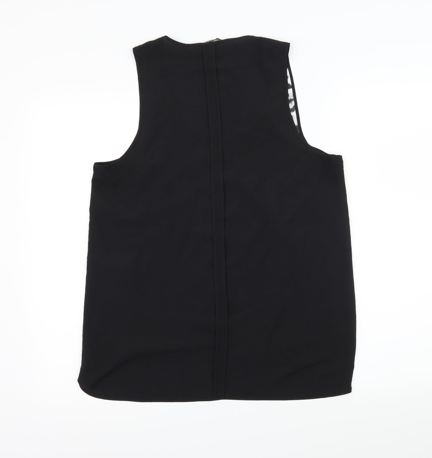 H&M Womens Black Animal Print  Camisole Tank Size 12