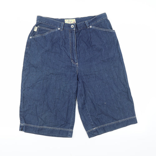 Borgitta Womens Blue   Culotte Shorts Size 32 in