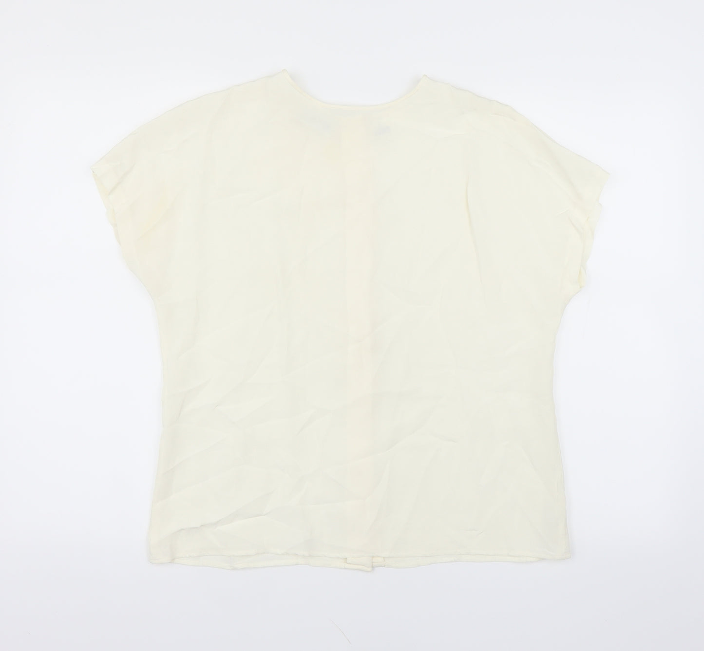 Liz Claiborne Womens Beige   Basic Blouse Size 8
