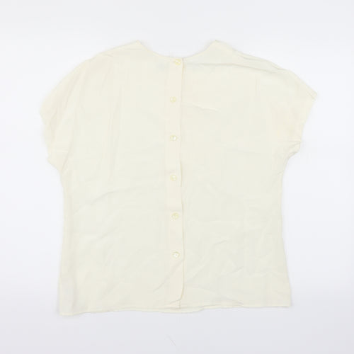 Liz Claiborne Womens Beige   Basic Blouse Size 8