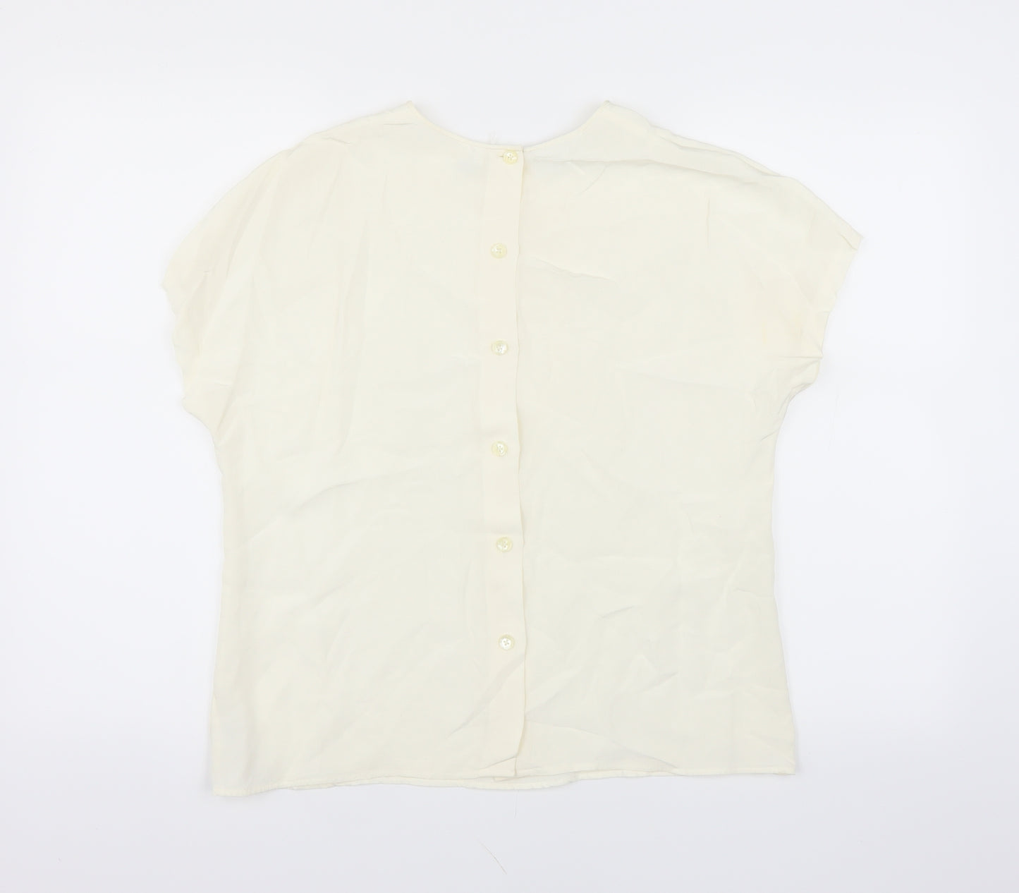 Liz Claiborne Womens Beige   Basic Blouse Size 8