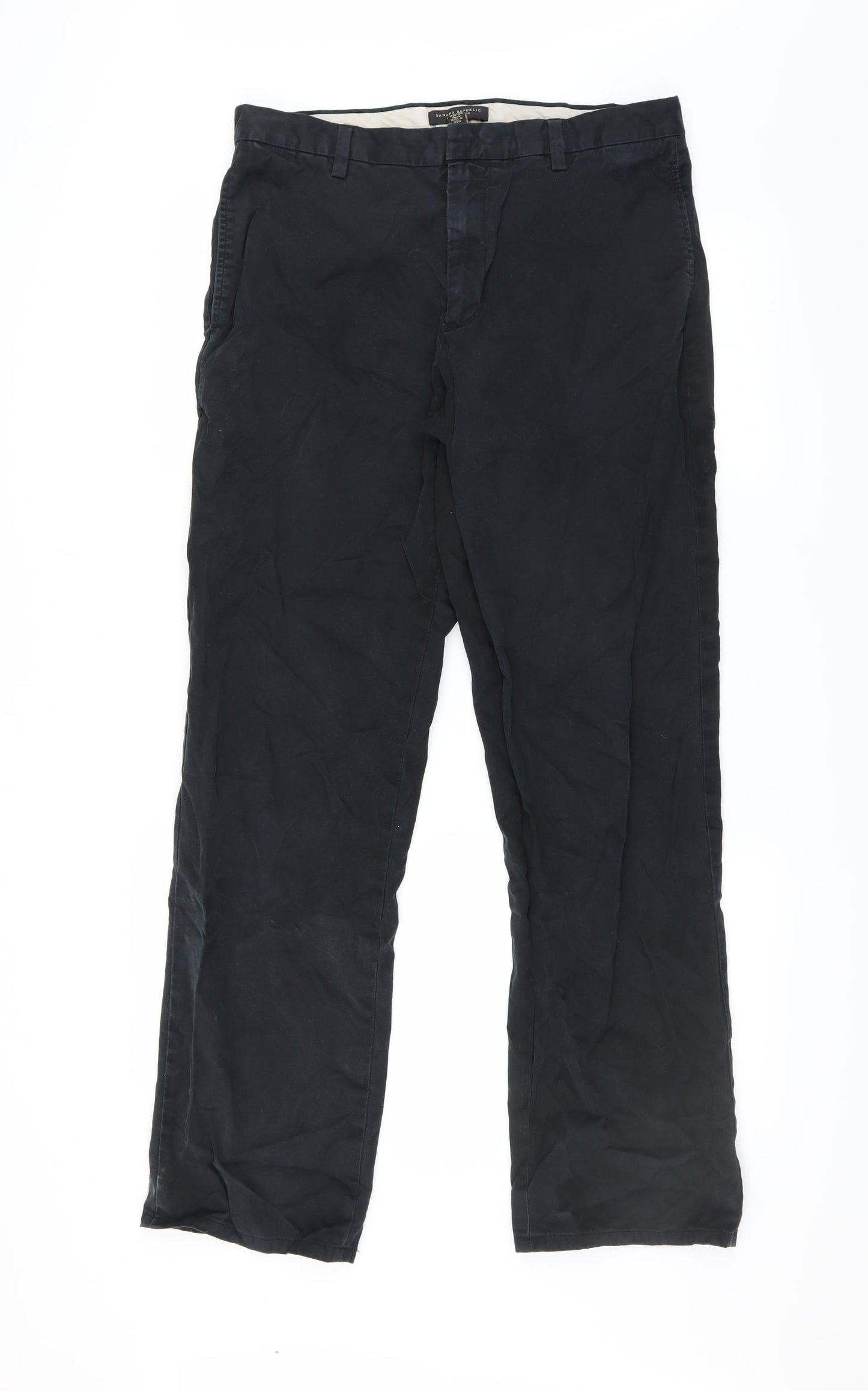 Banana Republic Mens Black   Chino Trousers Size 33 in L34 in