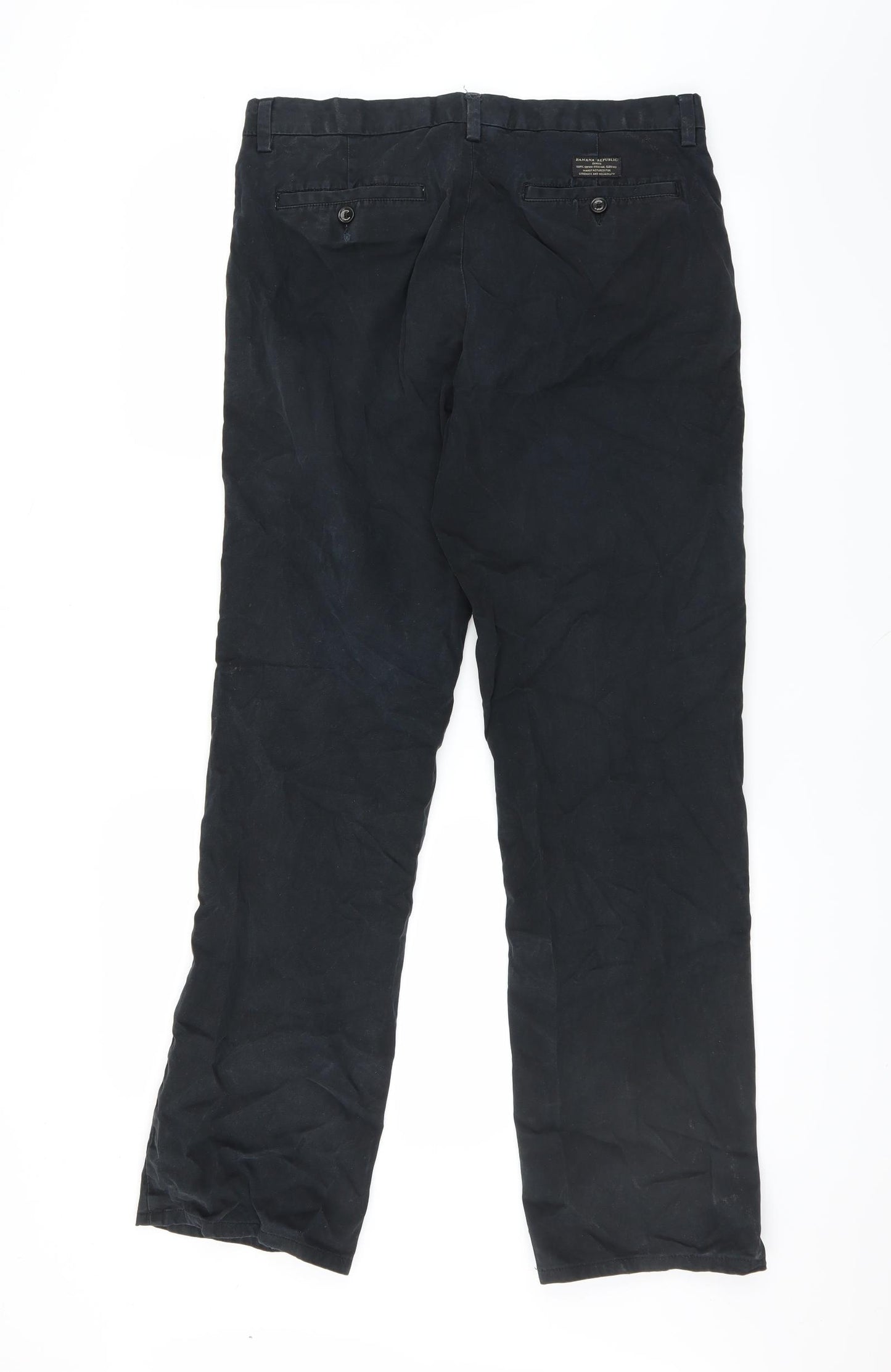 Banana Republic Mens Black   Chino Trousers Size 33 in L34 in