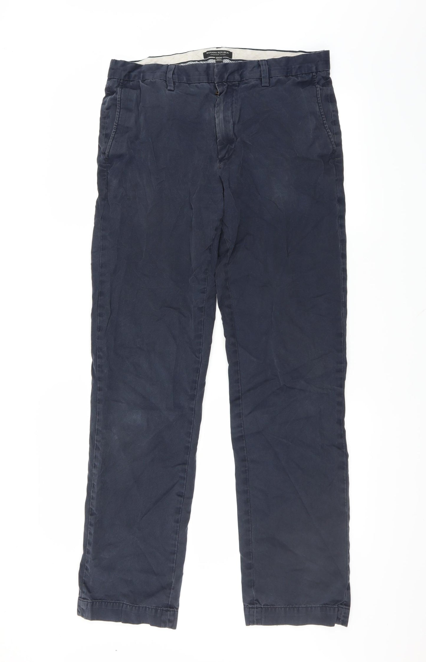 Banana Republic Mens Blue   Chino Trousers Size 33 L34 in