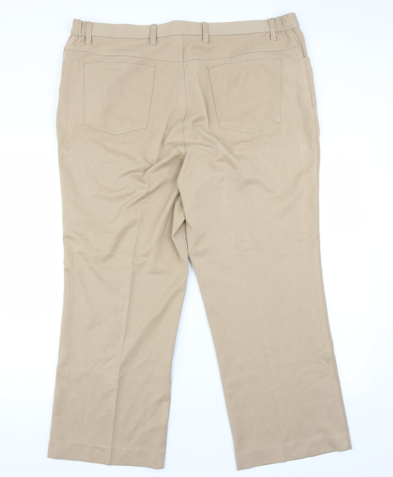 Marks and Spencer Womens Beige   Cropped Trousers Size 22 L26 in