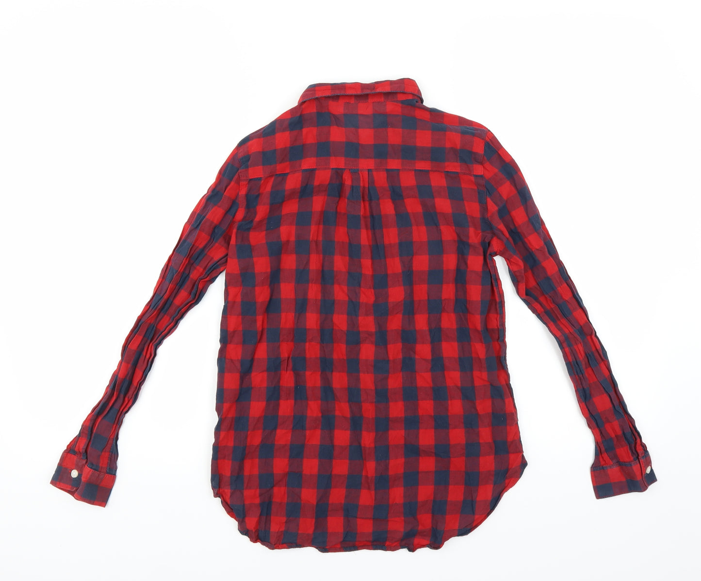 H&M Boys Red Check  Basic Button-Up Size 11-12 Years