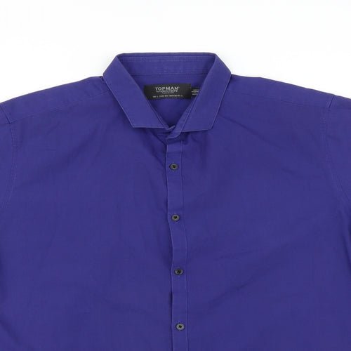 Topman Mens Purple    Button-Up Size L