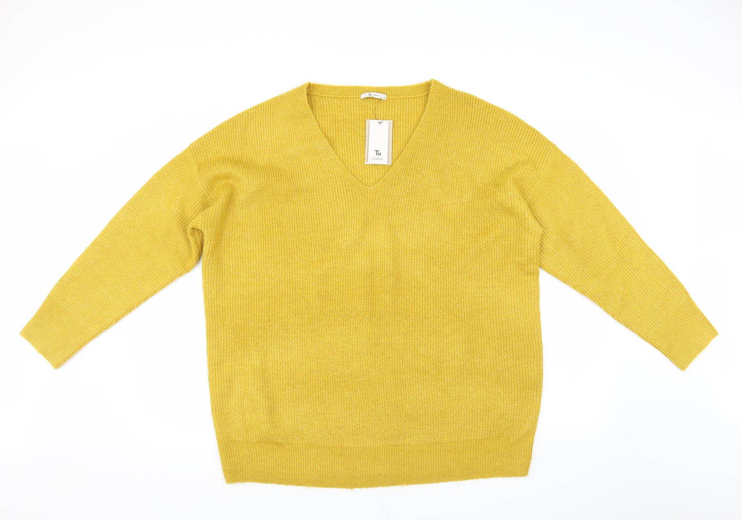 Sainsburys Womens Yellow   Pullover Jumper Size 20