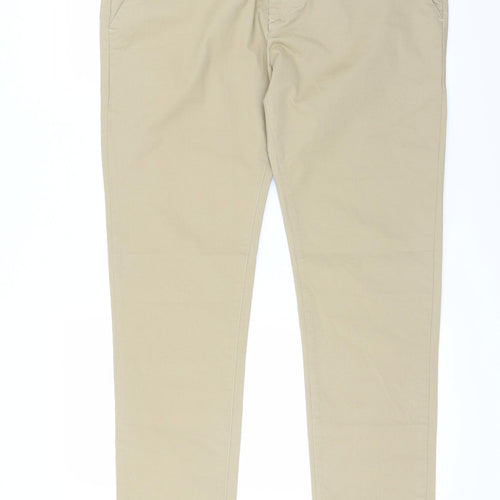 Farah Mens Beige   Chino Trousers Size 36 L32 in