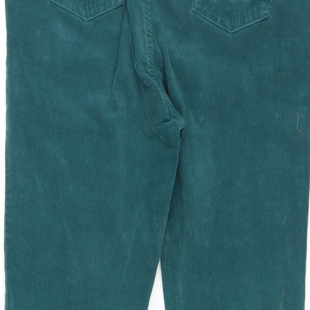 Sainsburys Womens Green  Corduroy Trousers  Size 12 L27 in