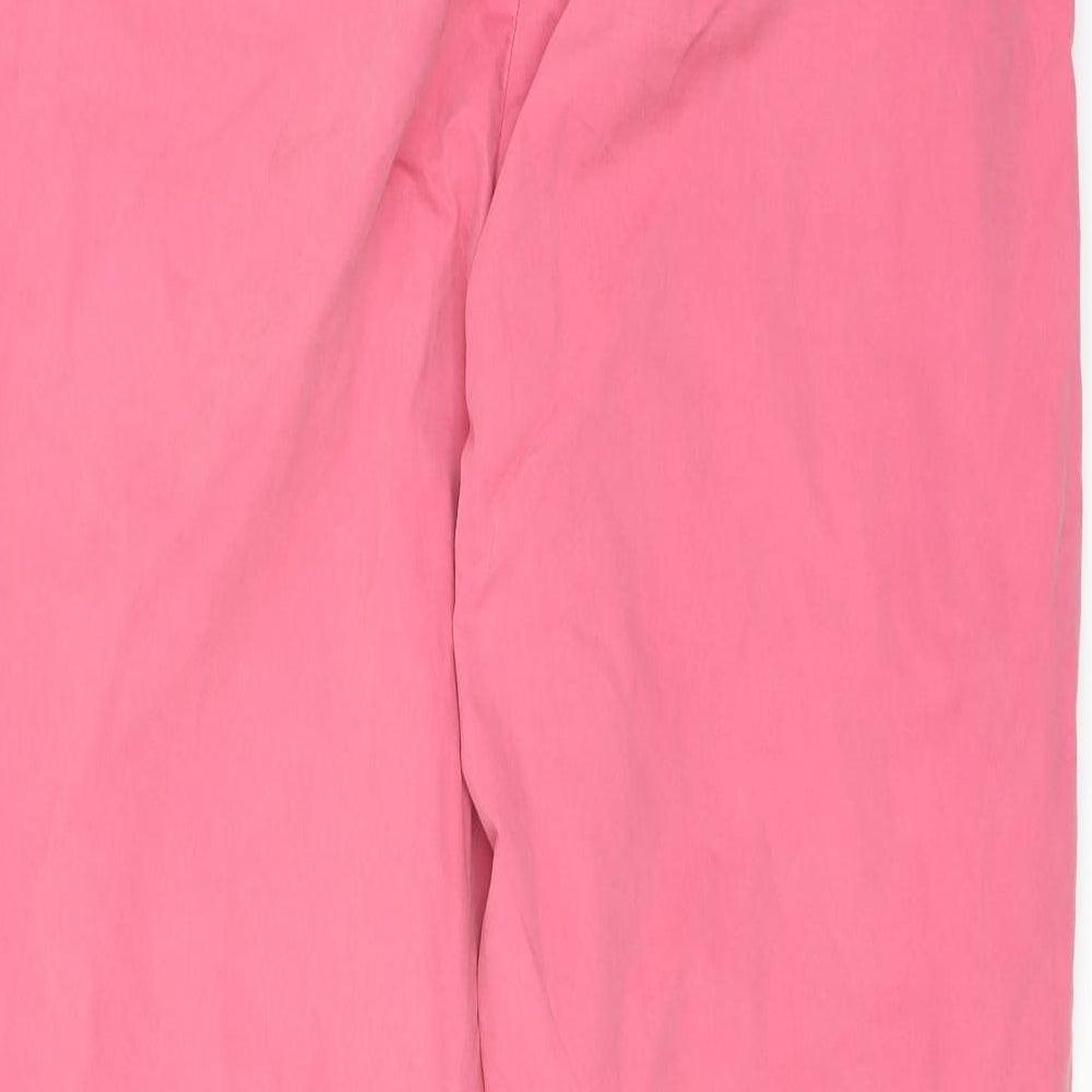 Marks and Spencer Womens Pink   Chino Trousers Size 14 L31 in