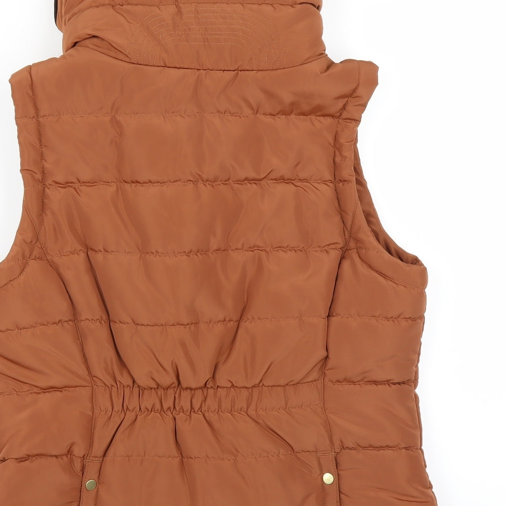 H&M Womens Brown   Gilet Jacket Size M
