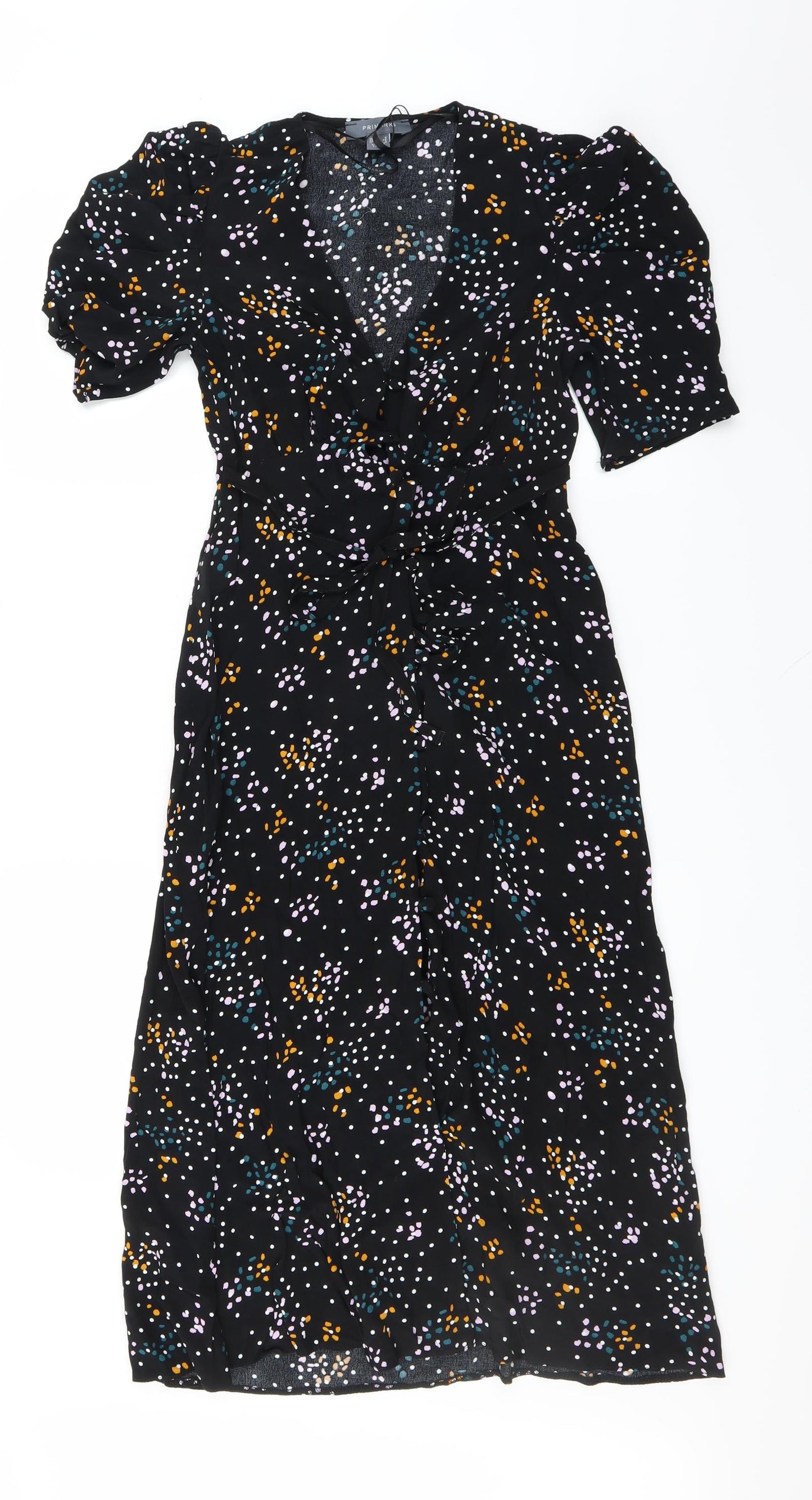 Primark Womens Black   T-Shirt Dress  Size 6