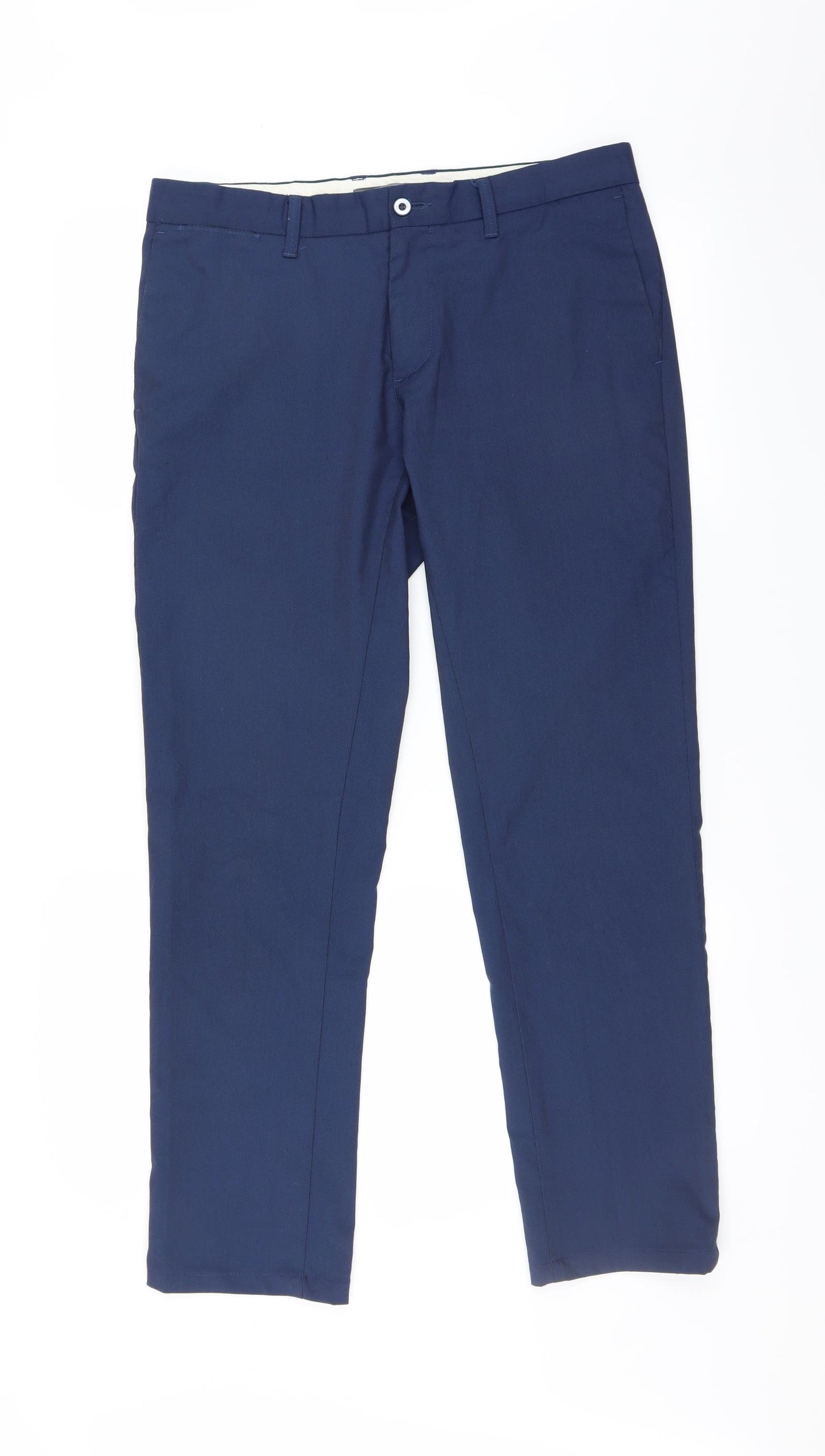 Zara Mens Blue   Trousers  Size 32 L29 in