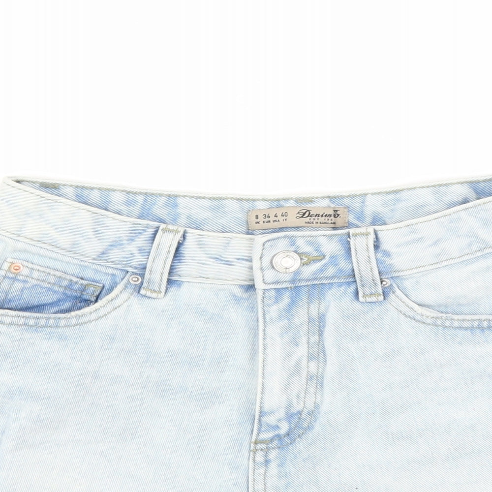 Primark Womens Blue   Hot Pants Shorts Size 8